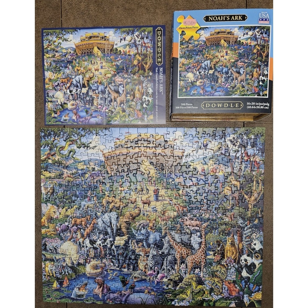 Dowdle Puzzles "Noah's Ark" 500 Piece Puzzle Made In The USA 16" x 20" COMPLETE